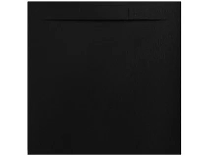 Besteco Sprchová vanička Nilo negro 90x90 cm, litý mramor, černá