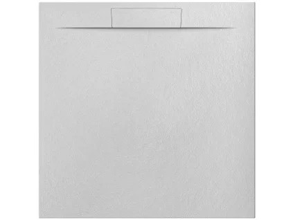 Besteco Sprchová vanička Nilo blanco 90x90 cm, litý mramor, bílá