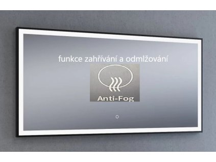 Besteco LED Zrcadlo BLACKMAT s Nastavitelným Osvětlením, Dotykovým Spínačem a Funkcí Proti Zamžování, 120 x 60 cm