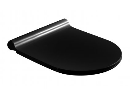 Besteco FLOS WC sedátko Slim – Soft-Close, Černé, Antibakteriální