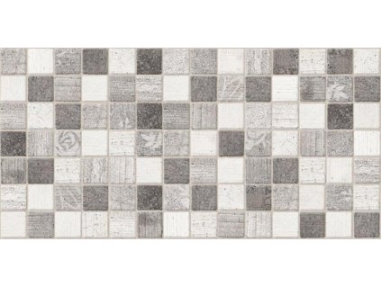 6855 dekor mozaika antica grey 25x50 cm mat