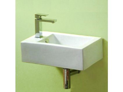 Besteco keramické umyvadlo Brainy L 51x25 cm - bílé