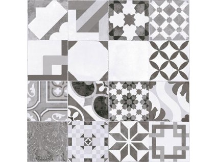 dlažba MOSAICO GRIS, mat (mix dekorů)