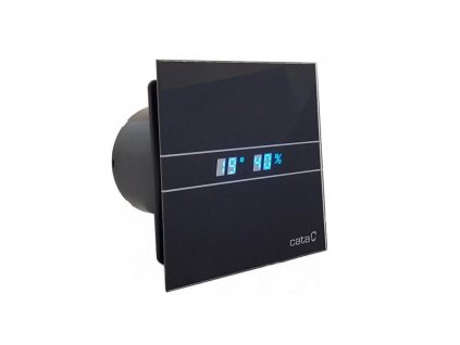 axialni ventilatory na zed ci do stropu e100 gbth hygro s casovacem sklo cerne