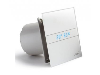 axialni ventilatory na zed ci do stropu e100 gth hygro s casovacem sklo bile