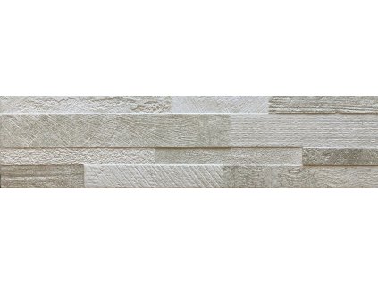 EBS Volcano 3D Beige kamenný obklad 15x61 cm detail reliéfu skládaného kamene a matné textury