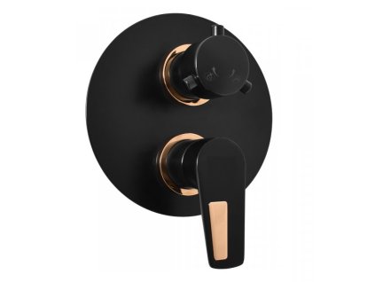 Podomítková sprchová baterie BESTECO ECCO v chromu se dvěma výstupy a instalačním boxem, kód BE-ECCO-2