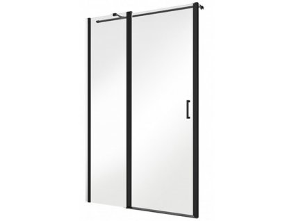 Bezrámové sprchové dveře Black s šířkou 100 - 120 cm a výškou 190 cm
