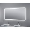 BESTECO Bright Silver 140x70 cm LED zrcadlo s nastavitelným osvětlením a dotykovým spínačem detail