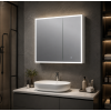 Besteco Lux zrcadlová skříňka (80x70x14 cm, LED osvětlení, kosmetické zrcátko)