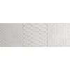 EBS Lowry Dekor Blanco 20x60 cm bílý reliéfní obklad imitace kamene 3D struktura