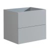 EBS Koupelnová Skříňka KUBA Závěsná Pod Umyvadlo 61x46 cm, Provedení Bílá Lesklá, 2x Zásuvka BLUM Soft-Close/Push-Open, Kód KUBA61BBU