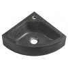 Sapho Blok Kamenné rohové umývátko 30x10x30 cm, antracit 2401-30