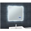 BESTECO Bright Bluetooth 70x65 cm LED zrcadlo s reproduktory a digitálním displejem detail