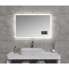 BESTECO DIGITAL 100x65 cm SMART LED zrcadlo s meteostanicí a LCD displejem detail informací