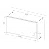 1797 koupelnove zrcadlo 120x65 cm s osvetlenim casem a ikonami pocasi na smart panelu