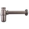 Umyvadlový sifon 5/4",  průměr 32 mm, metal grey
