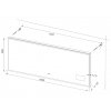 1803 koupelnove zrcadlo 160x65 cm s osvetlenim casem a ikonami pocasi na smart panelu