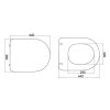 SAPHO AVVA Slim WC Sedátko Černá Matná Duroplast Soft Close Easy Take 100787-110