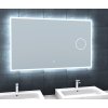 BESTECO Bright CCT 110x65 cm LED zrcadlo s nastavitelnou teplotou světla a kosmetickou lupou detail