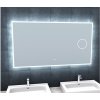 BESTECO LED zrcadlo 120x65 cm s nastavitelnou teplotou světla a kosmetickou lupou detail
