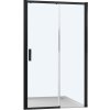 Sprchové dveře Trend Easy Black posuvné dvoudílné 120 cm, levé