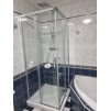 EBS Sprchový Kout Čtverec TREND EASY 80x80 cm (Čiré Sklo/Chrom), Posuvné Dveře s Nano Úpravou