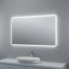 BESTECO Bright Silver 120x70 cm LED zrcadlo s nastavitelným osvětlením a dotykovým spínačem detail