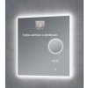 Besteco Chytré Zrcadlo BRIGHT TIME s LED Osvětlením, Nastavitelnou Barvou Světla, Hodiny, 5x Lupa a Odmlžování 60 x 65 cm