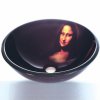 2232 sklenene umyvadlo s obrazem monalisa