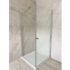 Čtvercový sprchový kout BESTECO Maxim 90x90 cm chrom otevírací dveře čiré sklo 6 mm, kód MA9090