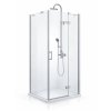 Čtvercový sprchový kout BESTECO VIVA 90x90 cm pravé provedení výška 185 cm pro hluboké vaničky, kód VI9090P