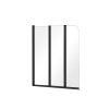 Vanová zástěna PRIME 3 (Varianta Barva rámu - Černá, Rozměr A - 120, Směr zavírání - Univerzální Levé / Pravé, Výplň - Čiré bezpečnostní sklo - 5 mm)