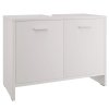 Skříňka pod umyvadlo 67x33 cm, bílá/dub