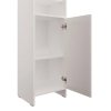 EBS Vysoká Skříňka SOFIE (Bílá), Stojící, Kombinovaný Úložný Prostor, Univerzální Otevírání, 38,2 x 33,3 x 185,2 cm