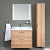 EBS Závěsná Skříňka pod Umyvadlo CITY 81 cm (Dub Riviera), Dvě Prostorné Zásuvky s Pomalým Dovíráním Soft-Close, 81 x 39,5 x 72 cm