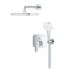 Kompletní podomítkový set GROHE Cubeo chrom s hlavovou sprchou 250mm a tělesem SmartBox, kód 1053360000