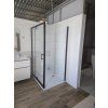 BESTECO Hammer Obdélníkový Sprchový Kout Černá Mat 120x90 cm