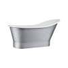 Volně stojící vana GLORIA Glam - stříbrná (Varianta Rozměr vany - 160 × 70 cm)