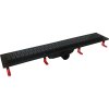 Odtokový žlab STANDARDline BLACK (Varianta Rozměr A - 100, Varianta roštu - Medium)