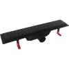 Odtokový žlab STANDARDline BLACK (Varianta Rozměr A - 50, Varianta roštu - Medium)
