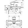 Hansgrohe nástěnná vanová baterie Vernis Shape, černá