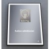 Zrcadlo s LED Blackmat v černém rámu s nastavitelným osvětlením, dotykovým spínačem a funkci proti zamlžování 80x60 cm