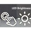 BESTECO BLACKMAT LED Zrcadlo Černý Rám a CCT 140x60 cm