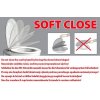 BESTECO FLOS WC sedátko SLIM – Soft-Close, Antibakteriální Duroplast (TR2040SS)