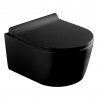 645 zavesna cerna toaleta nera s inovativnim systemem splachovani rimless