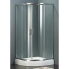 Čtvrtkruhový sprchový kout BESTECO Hammer Chrom 80x80 cm, čiré sklo 6 mm, výška 185 cm, kód ISA-2009/80