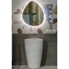 BESTECO Aqua Light LED Zrcadlo Kapka 70x80 cm