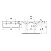 LAUFEN PRO S Keramické dvojumyvadlo H8149664001041, LCC úprava, 2 otvory, Bílá, 120x46,5 cm