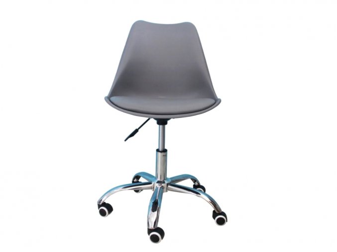 Kancelářská židle tmavě šedá skandinávský styl BASIC